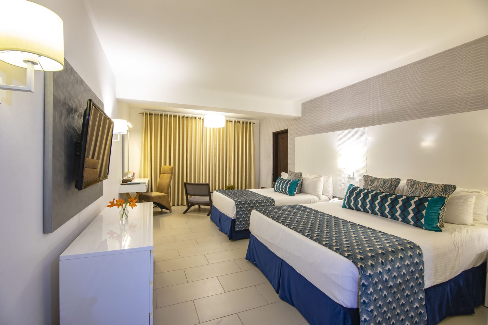 Guest room interior photography