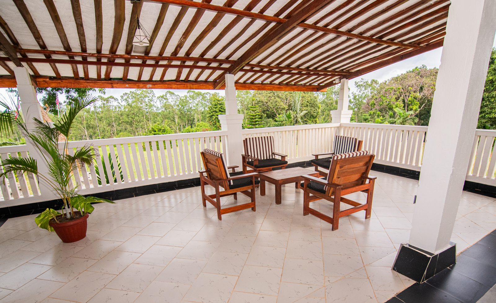 Orchard pergola terrace